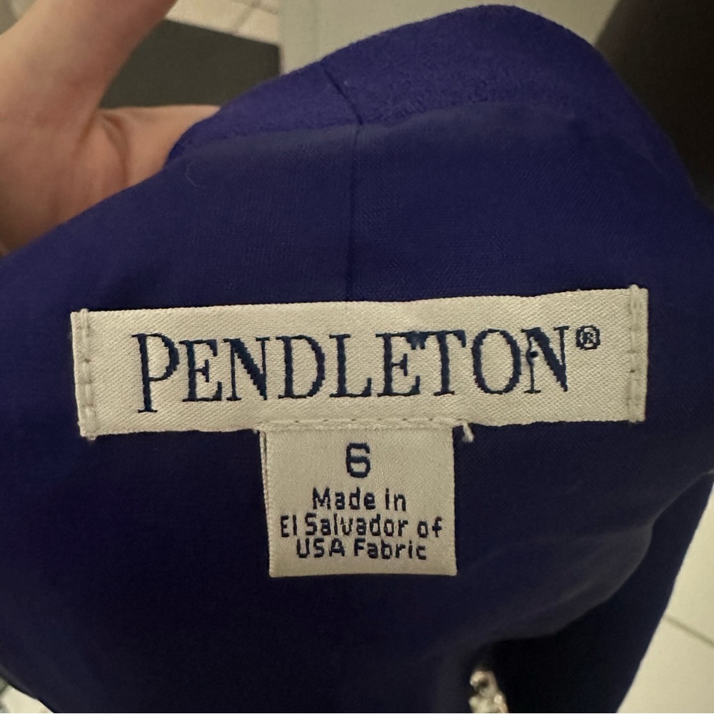 Pendleton Wool Blazer Statement Glam Bold Retro B… - image 6